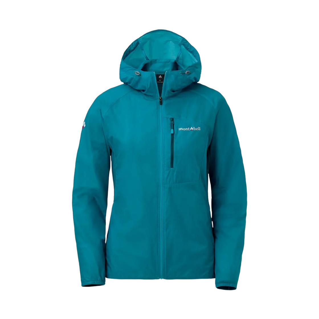 2306166 (W) Montbell Ultra Light Shell Hooded Jacket Peacock Blue