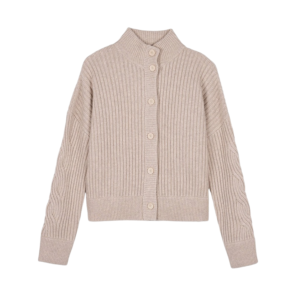 AFELIO-004 (W) Max Mara Afelio Wool Cardigan Sand