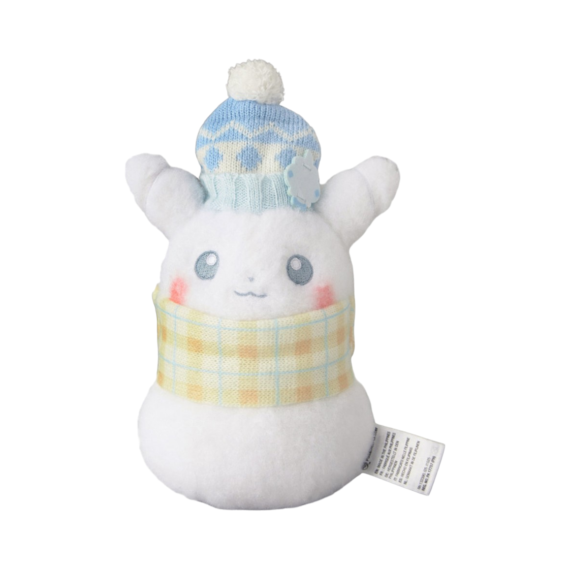 - Pokemon Center Plush Snowman Pikachu
