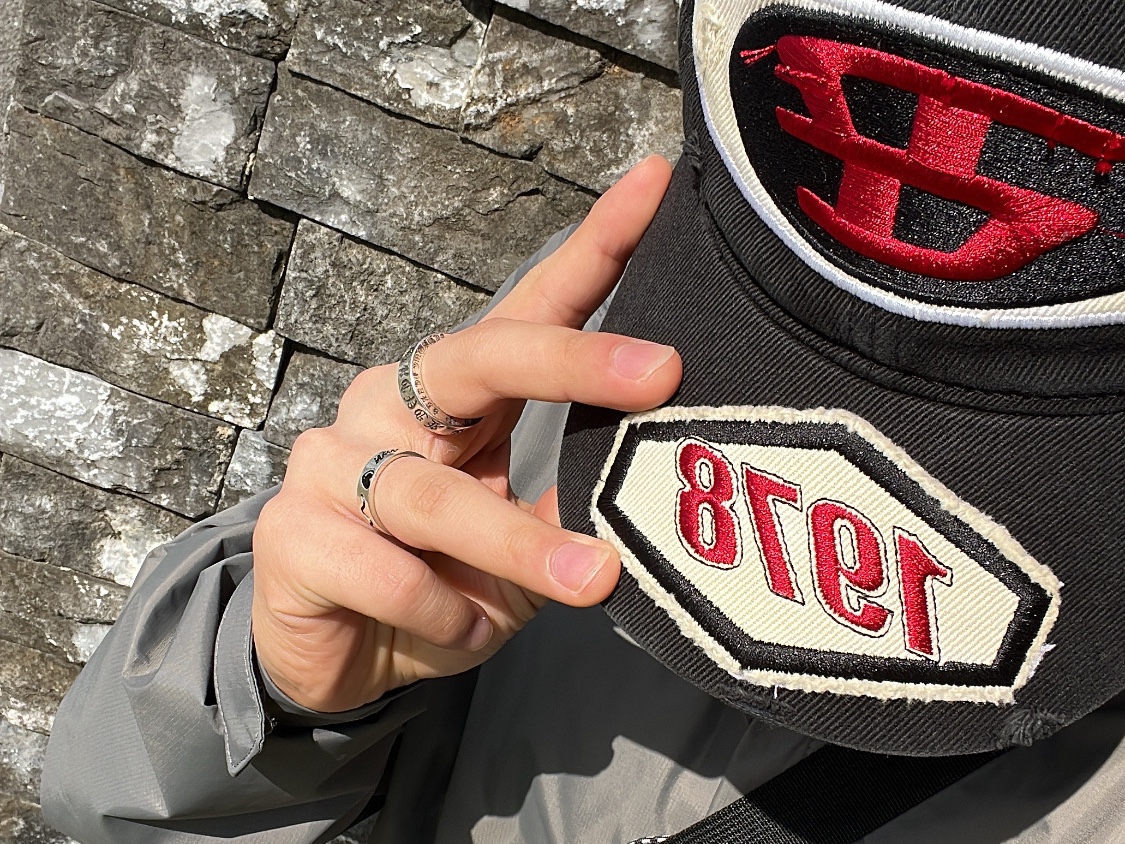 Diesel C-Braff Baseball Cap with Embroidered Patch Black 착용 스타일
