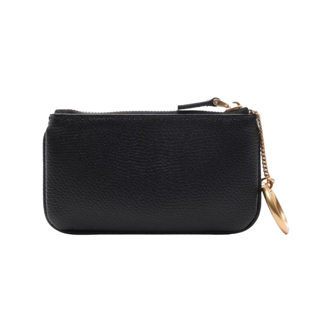 발렌티노 브이로고 시그니쳐 키링 지퍼 동전 지갑 블랙(Valentino Vlogo Signature Keyring Zip Coin Purse Black) - 2