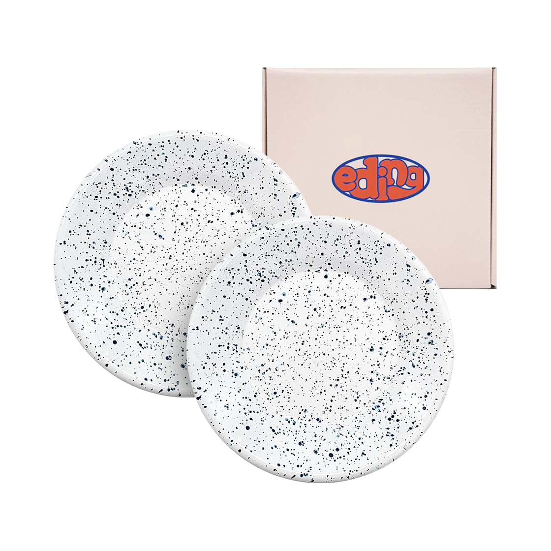 에딩 밀키웨이 법랑 플레이트 하와이안 블루 2p gift set(Eding Mlikyway Ename Plate 2p Gift Set Hawaiian Blue)