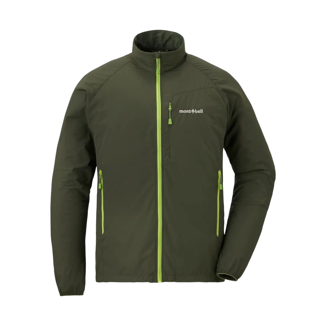 1106647 Montbell Light Shell Outer Jacket Dark Green