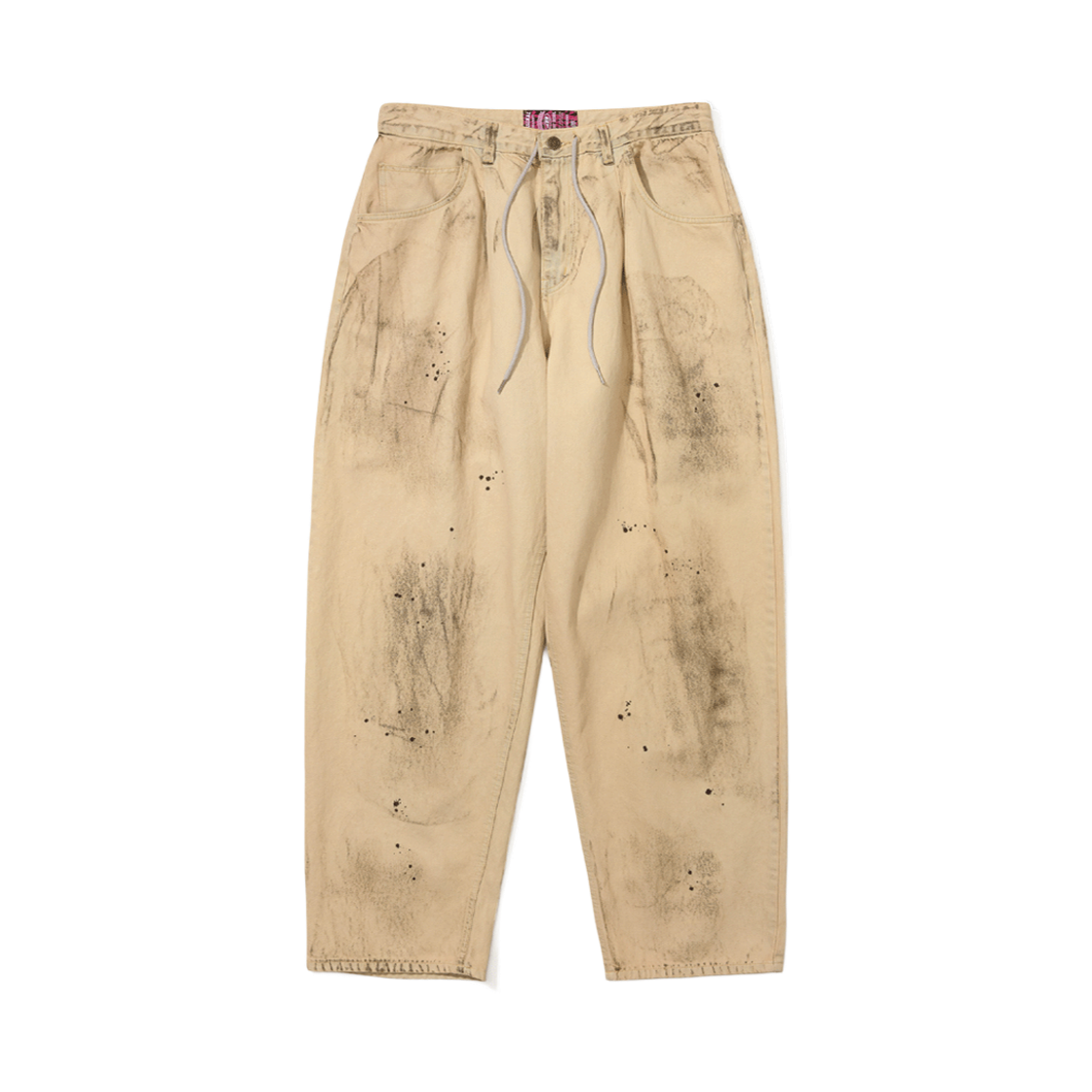 MBSRCOPTA10 Bsrabbit Mid90 Baggy Denim Pants Dirty Wash Beige