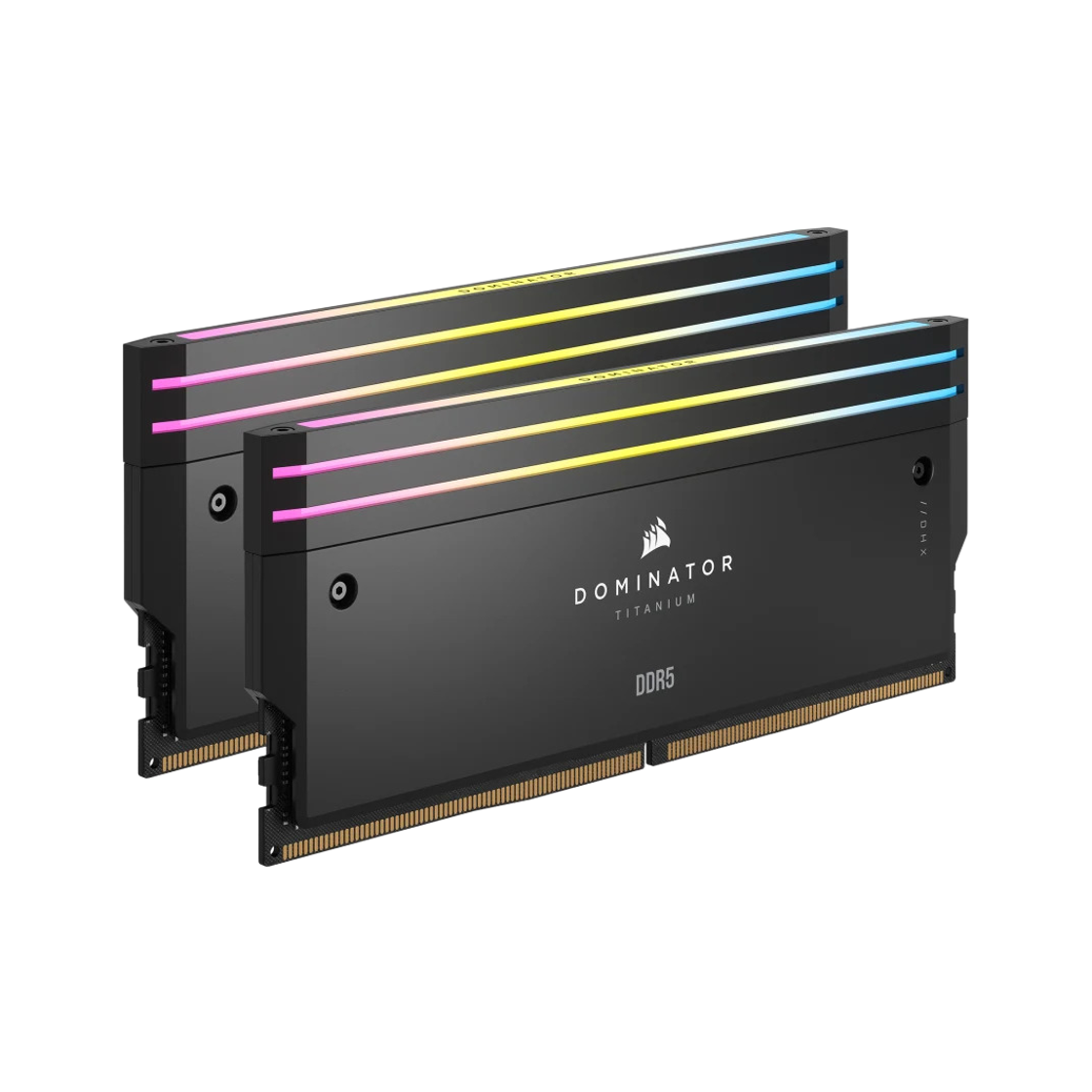 커세어 48GB(24GBx2) DDR5 CL36 도미네이터 티타늄 RGB 6400MHz 인텔 블랙 (국내 정식 발매 제품)(Corsair 48GB(24GBx2) DDR5 CL36 Dominator Titanium RGB 6400MHz Intel Black (Korean Ver.)) - 1