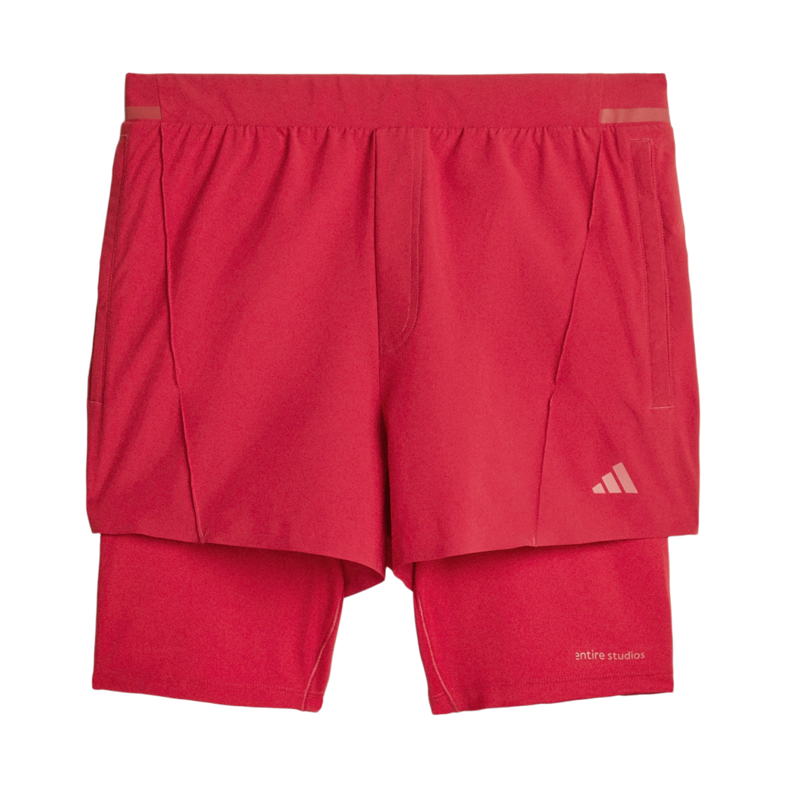 아디다스 x 엔타이어 스튜디오 D4T 트레이닝 투인원 쇼츠 액티브 마룬 - KR 사이즈(Adidas x Entire Studios D4T Training 2-in-1 Shorts Active Maroon - KR Sizing) - 1