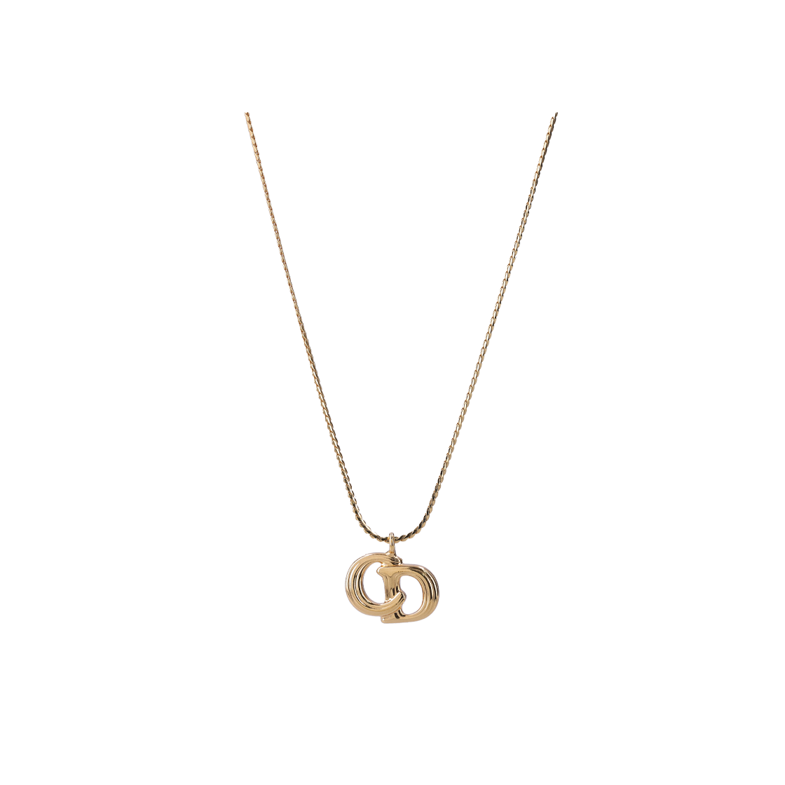 IT3BEDWUUQWG Dior CD Logo Gold Metal Necklace