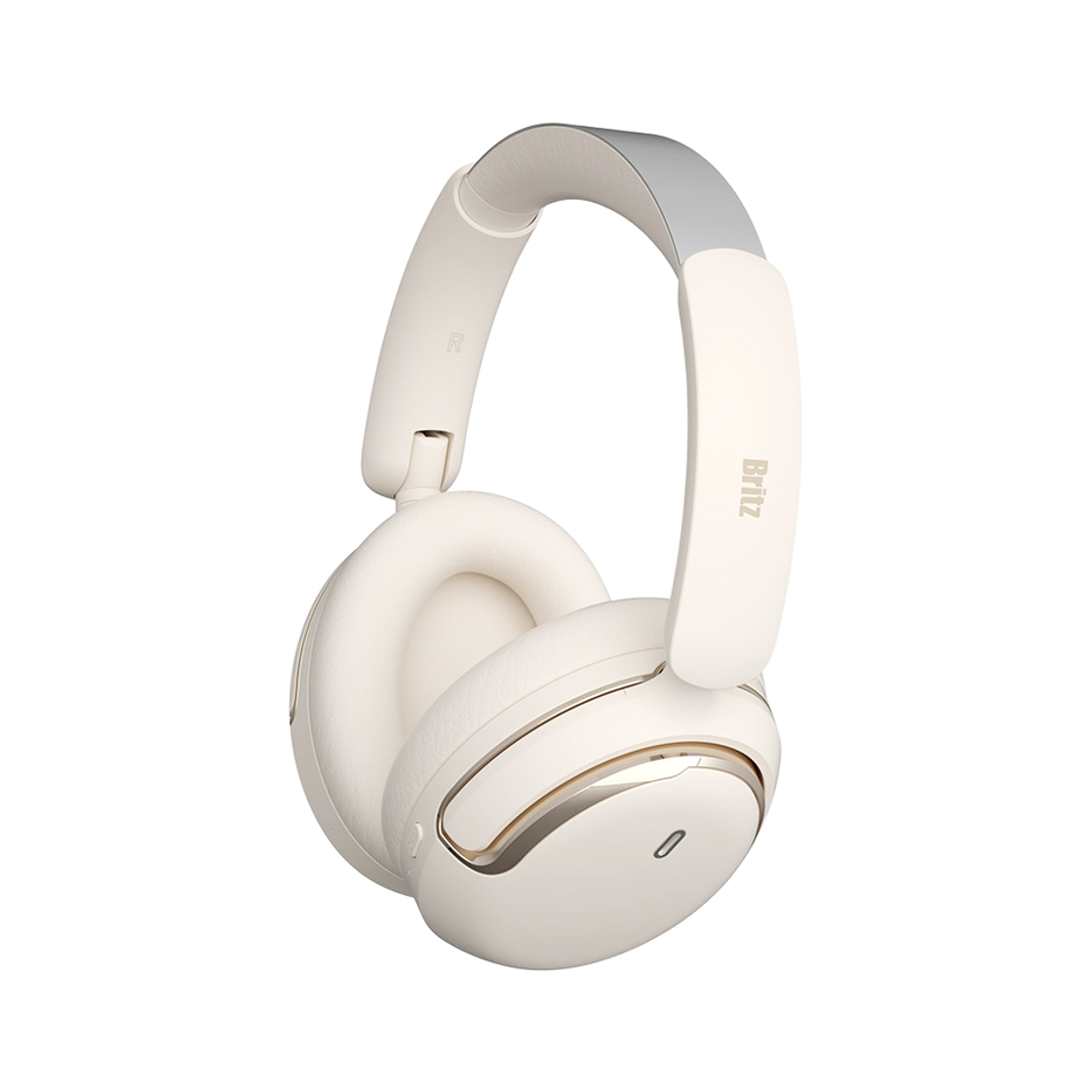 172801 BRITZ ANC1000XL3 ANC Bluetooth Headphones Ivory