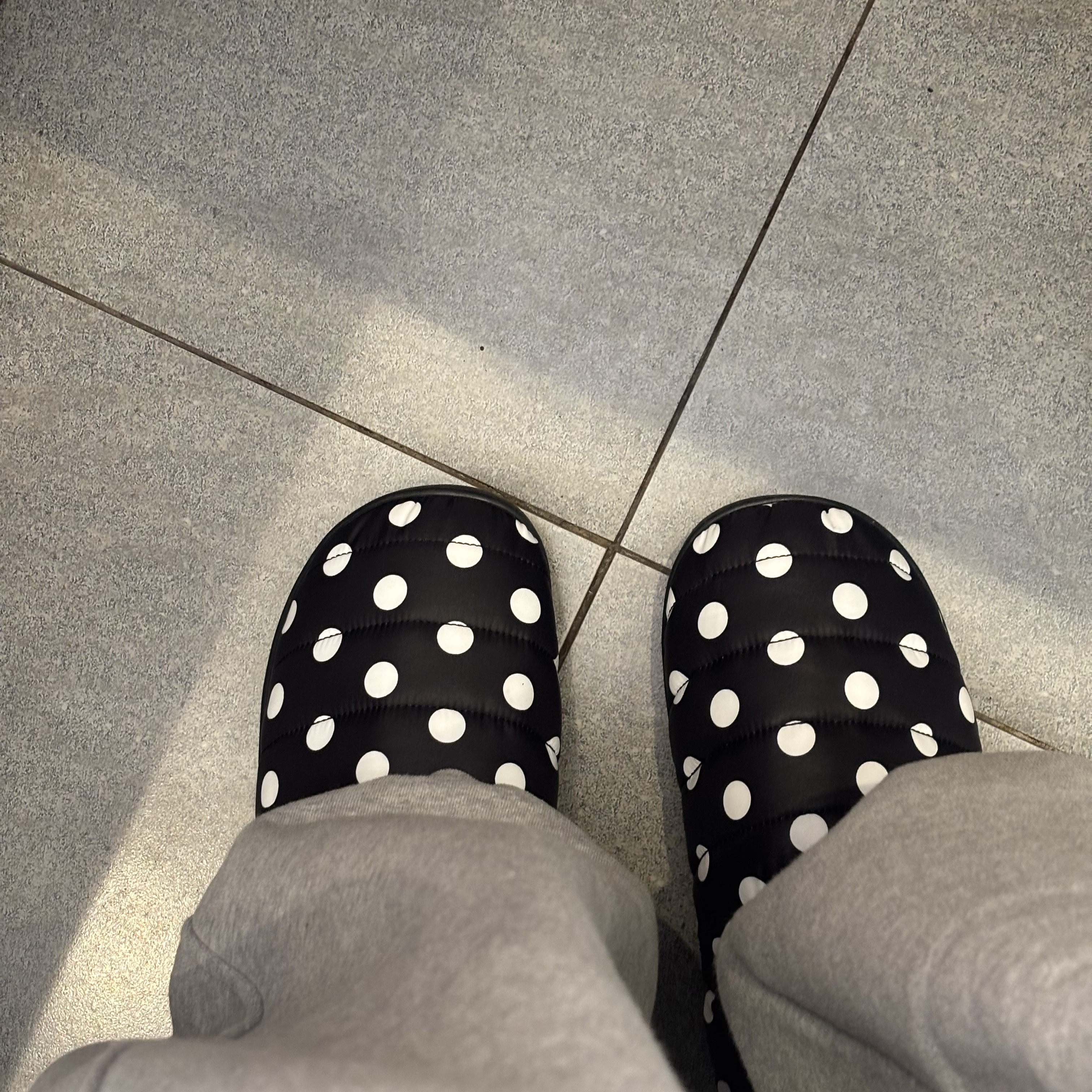 Subu Packable Exclusive Cream Snow Dot 착용 스타일