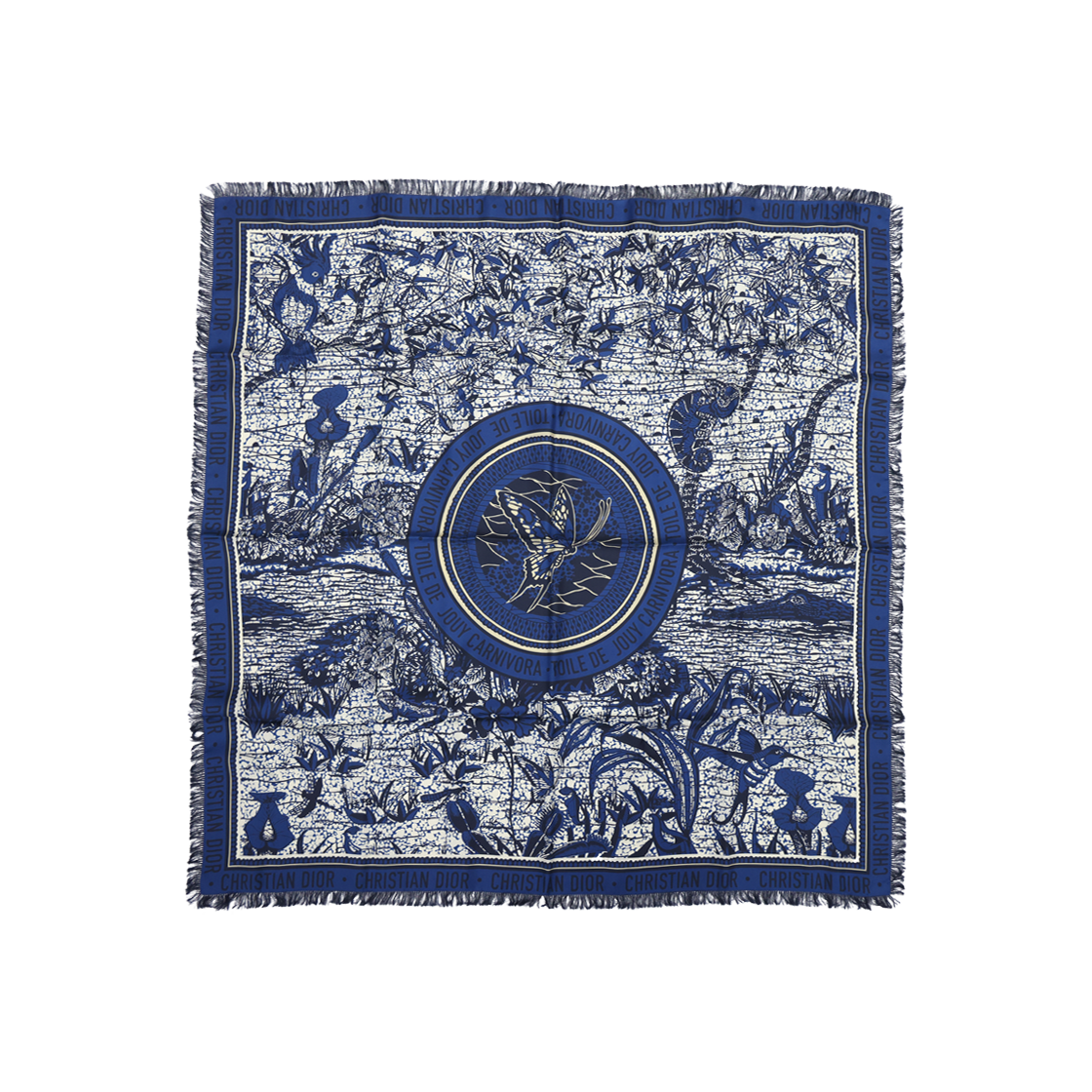 디올 왁스 카니보라 스카프 실크(Dior Waxed Carnivora Silk Scarf)