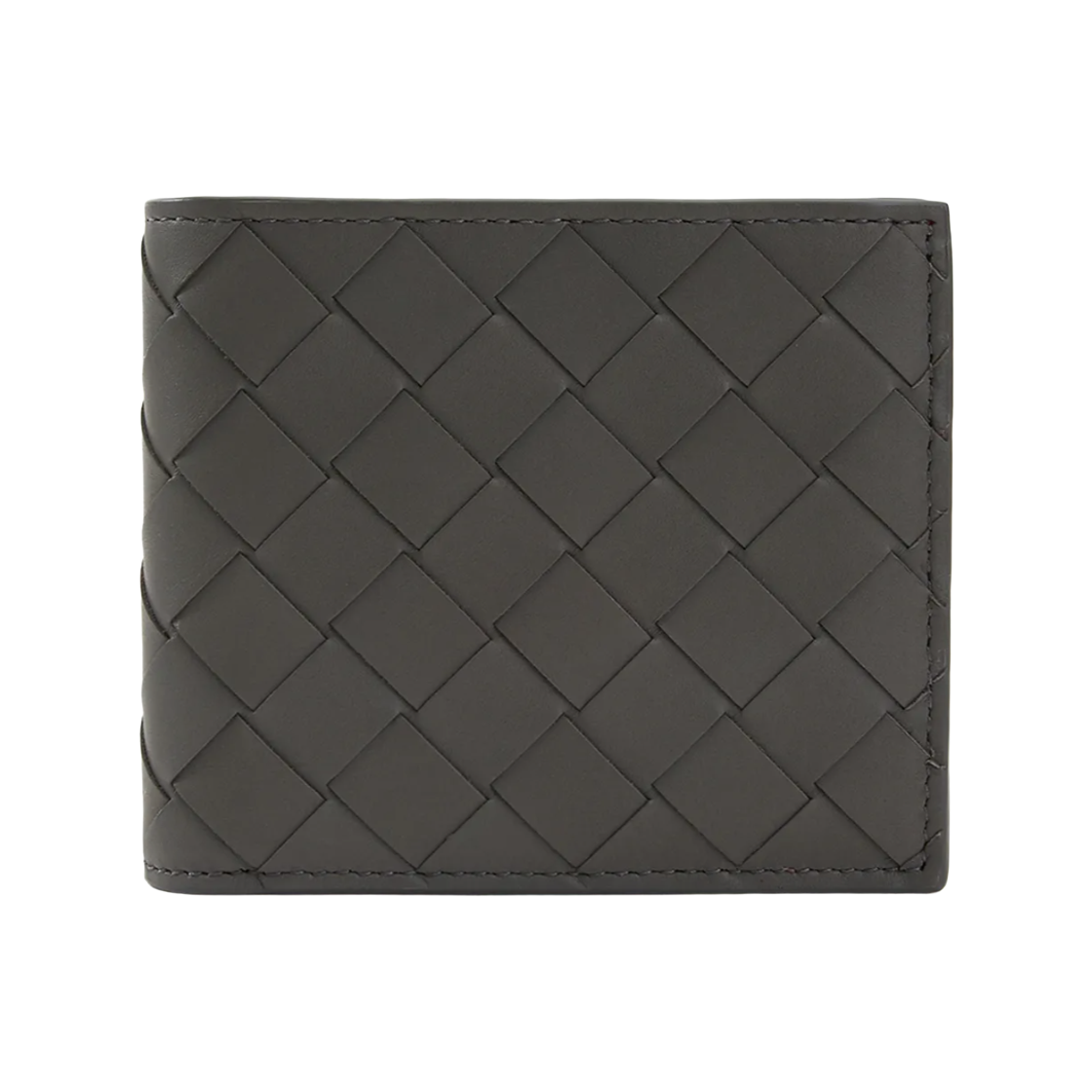 보테가베네타 인트레치아토 반지갑 그래파이트 브라이트레드(Bottega Veneta Intrecciato Bi-Fold Wallet Graphite Bright Red) - 1