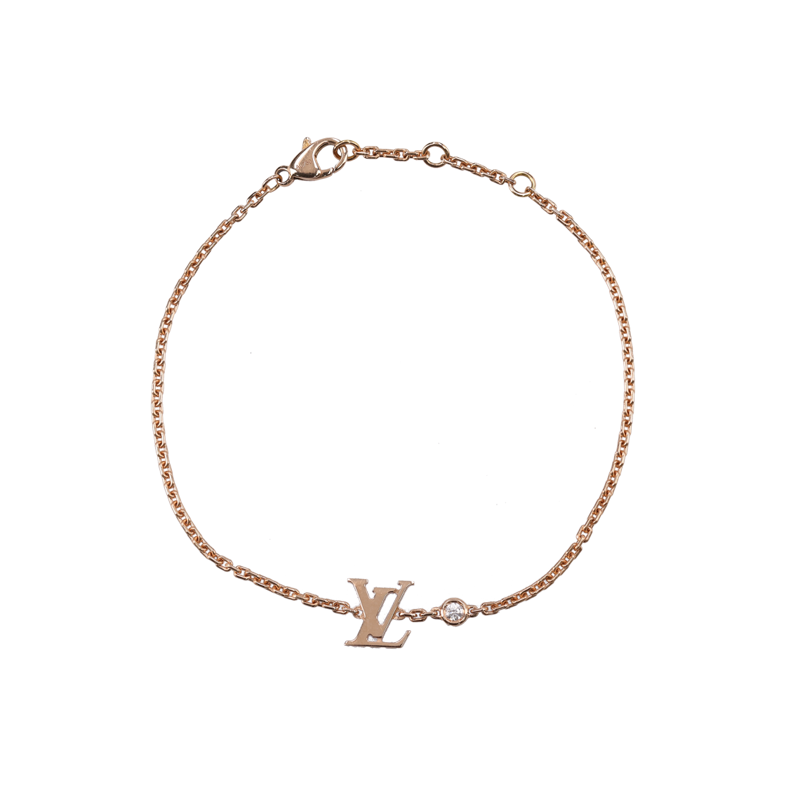 ITNNH2A36ESU Louis Vuitton Idylle Blossom LV Bracelet in 18K Pink Gold with Diamonds