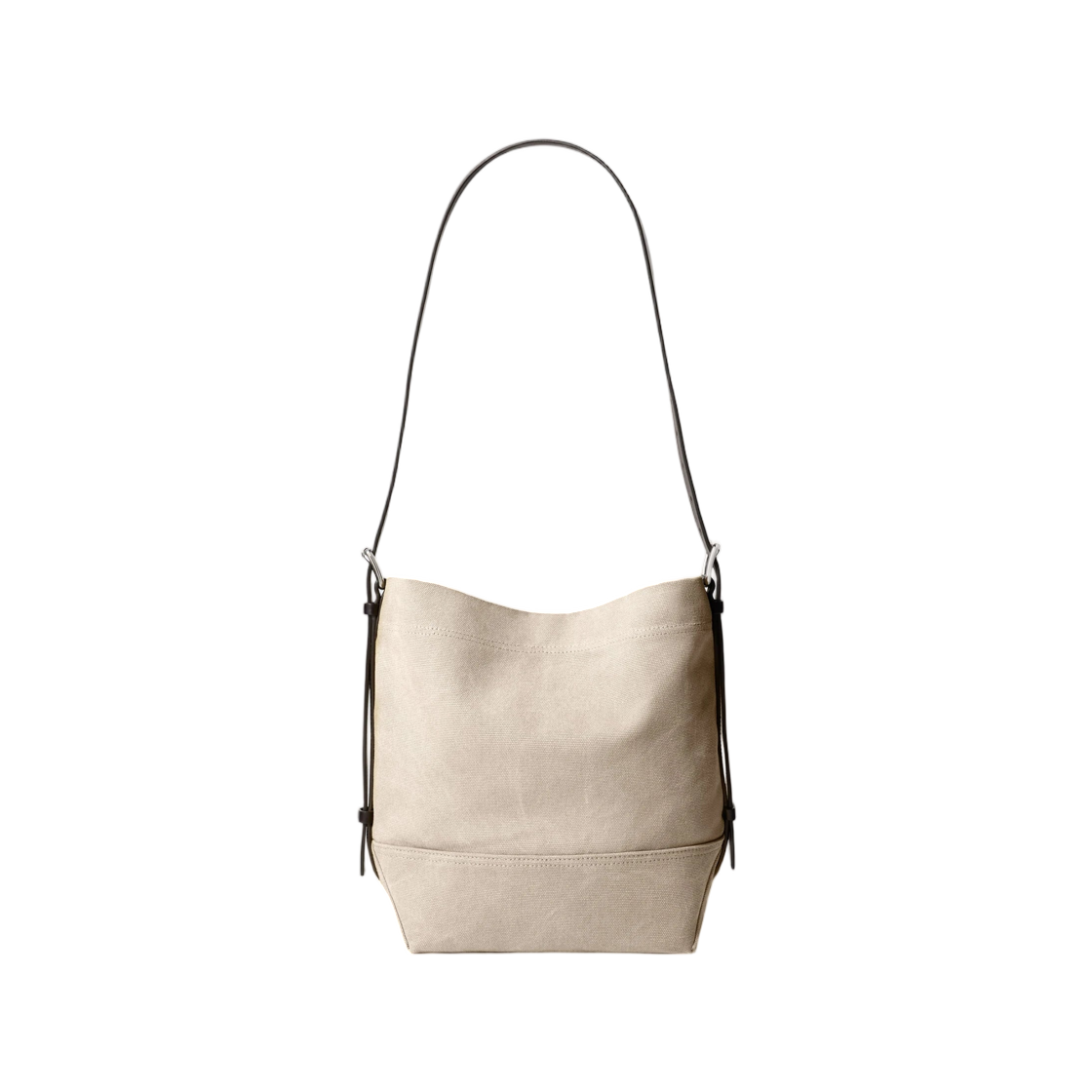 르메르 스몰 벨티드 토트백 코튼 캔버스 다크 리넨(Lemaire Small Belted Tote Bag in Cotton Canvas Dark Linen) - 1