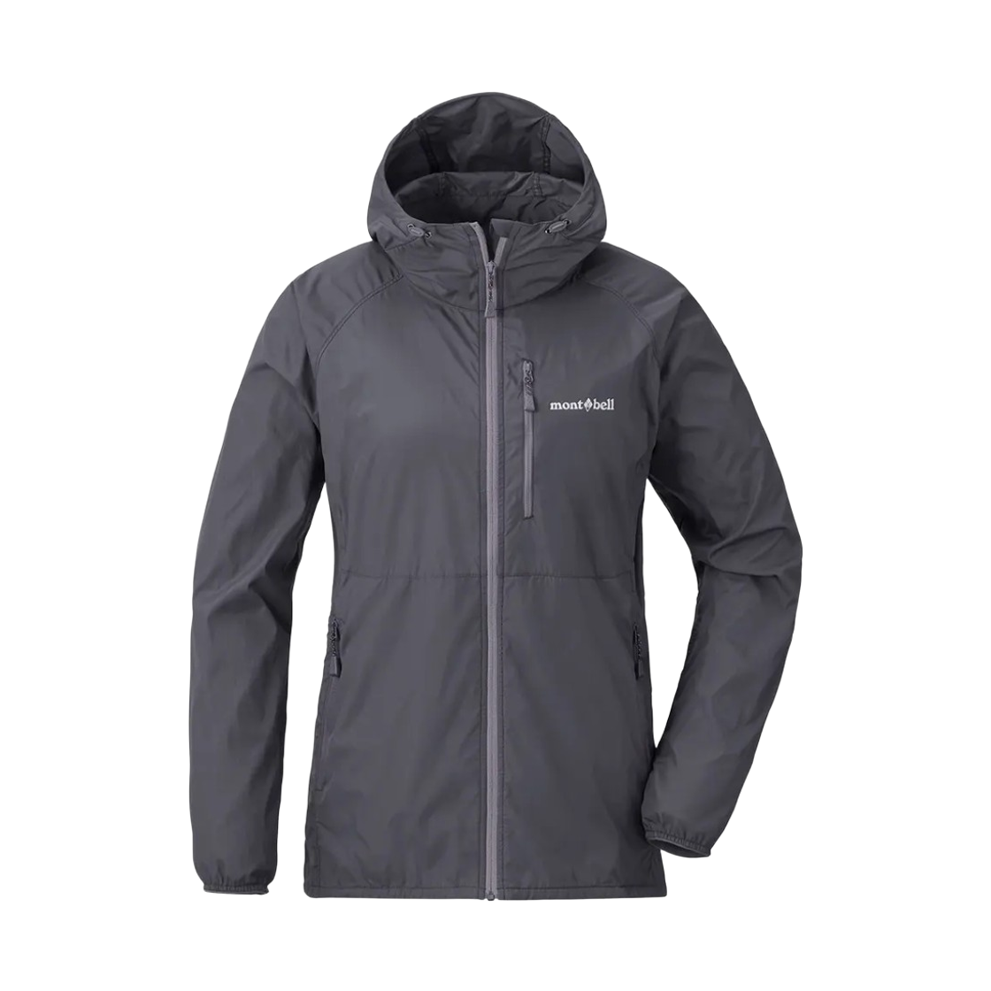 2303143 (W) Montbell Wind Blast Hooded Jacket Dark Gray
