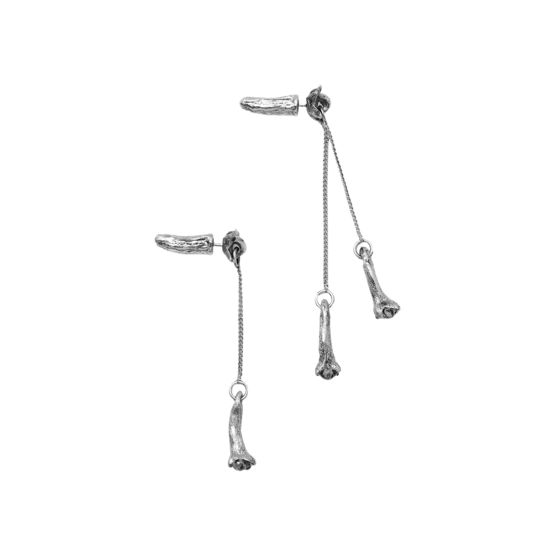 JW0130-LO036-927 Lemaire Clove Pendant Earrings Silver