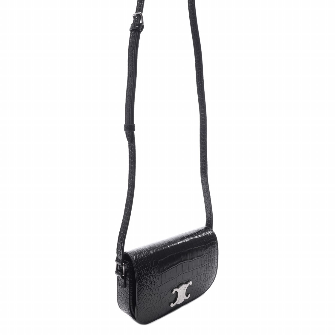 [15% 쿠폰] 셀린느 크로커다일 엠보싱 스몰 크로스바디백 블랙([15% 쿠폰] Celine Crocodile Embossing Small Crossbody Bag Black) - 3