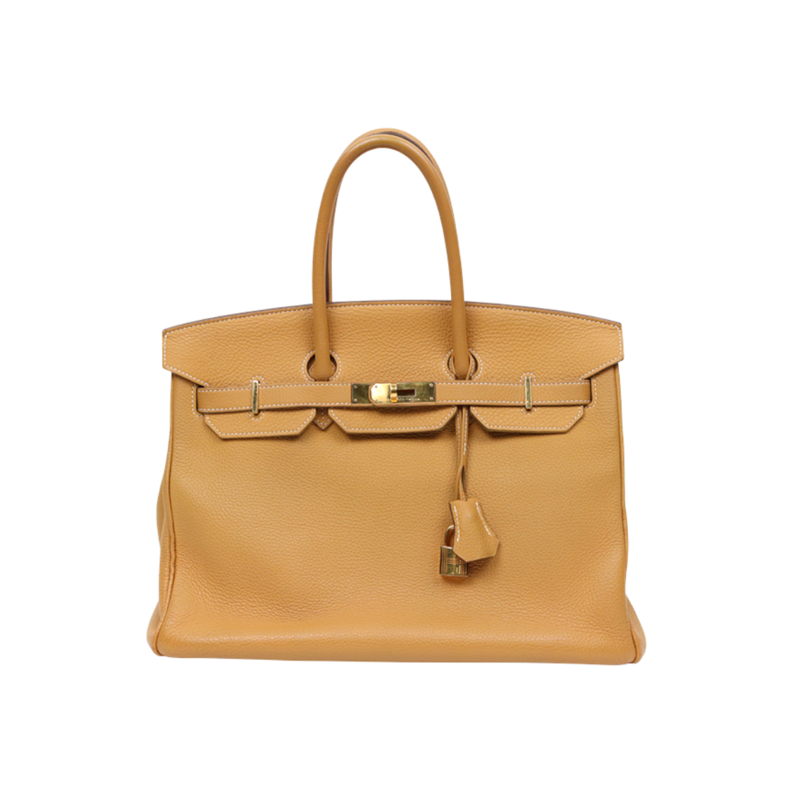 에르메스 베이지 벌킨 35 스퀘어Q 각인 숄더백 C-A47289(Hermès Beige Birkin 35 Square Q Engraved Shoulder Bag C-A47289)