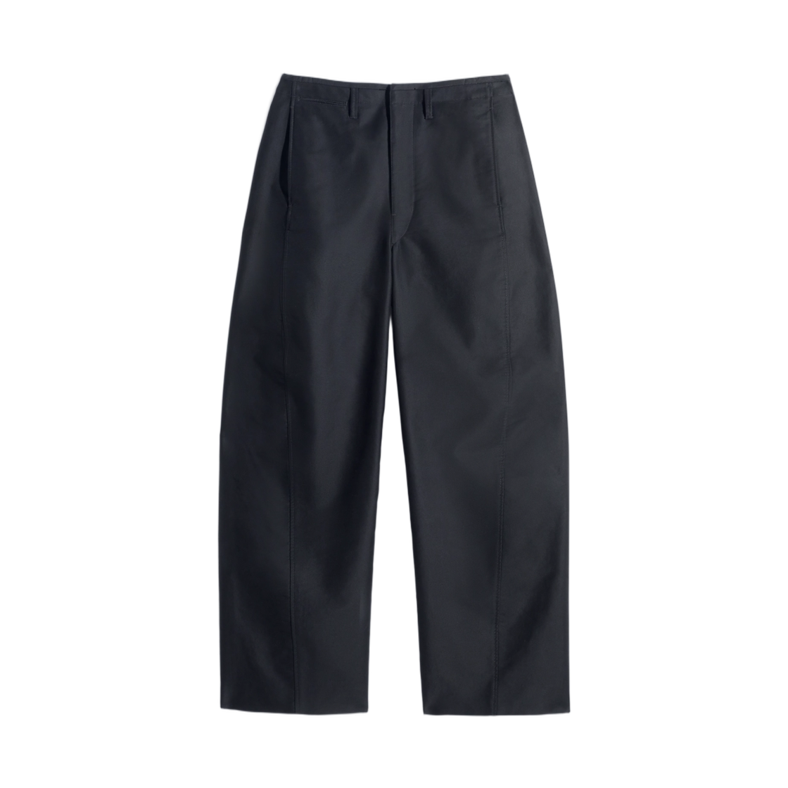 PA1269-LF1539-498 (W) Lemaire Twisted Chino Pants in Cotton Satin Urchin