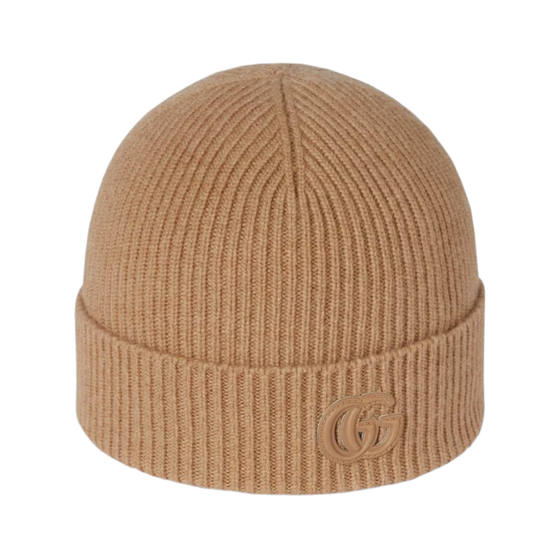 (W) 구찌 패치 캐시미어 햇 베이지((W) Gucci Cashmere Hat with Patch Beige) - 1