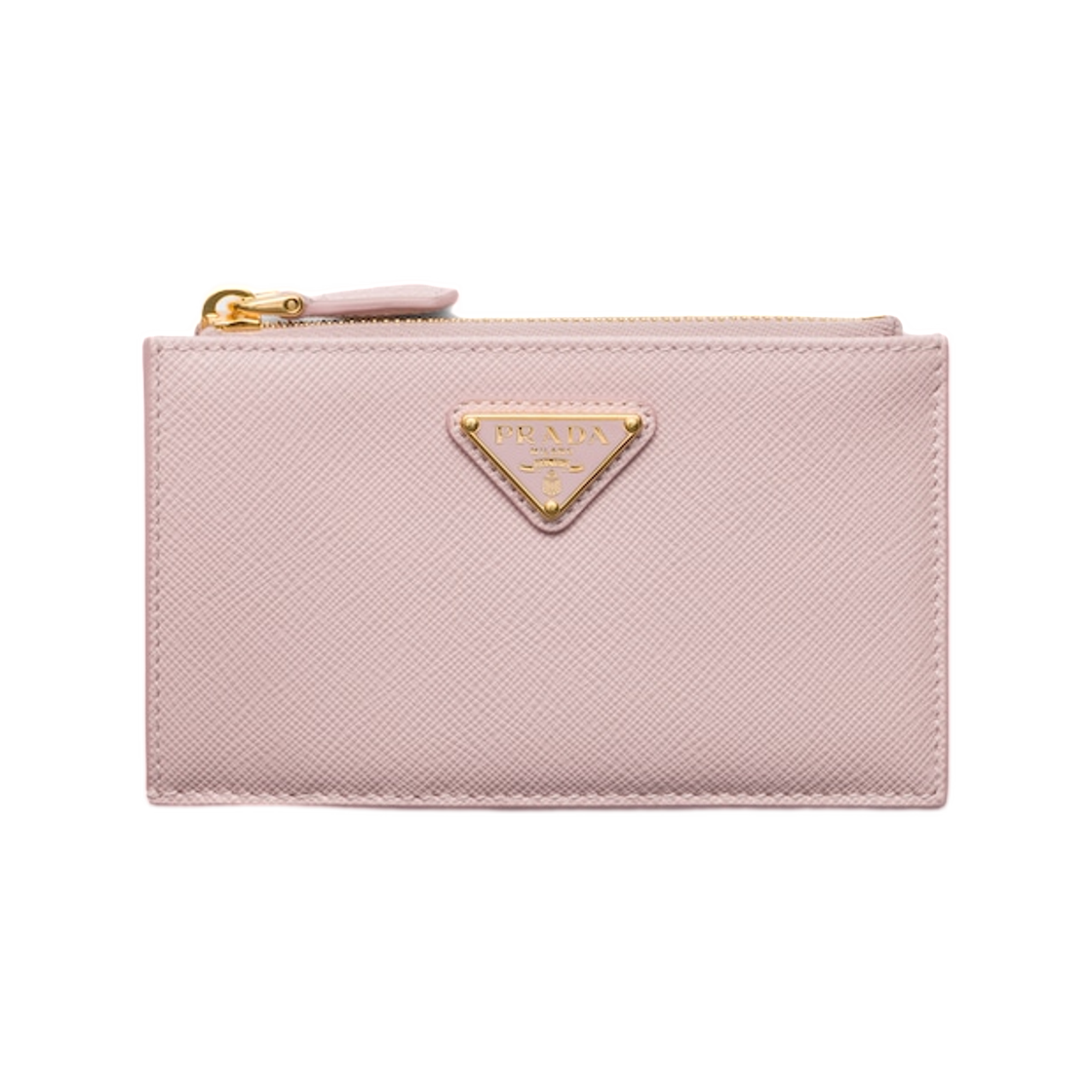 프라다 프린티드 사피아노 레더 카드 홀더 앨러배스터 핑크(Prada Printed Saffiano Leather Card Holder Alabaster Pink) - 1