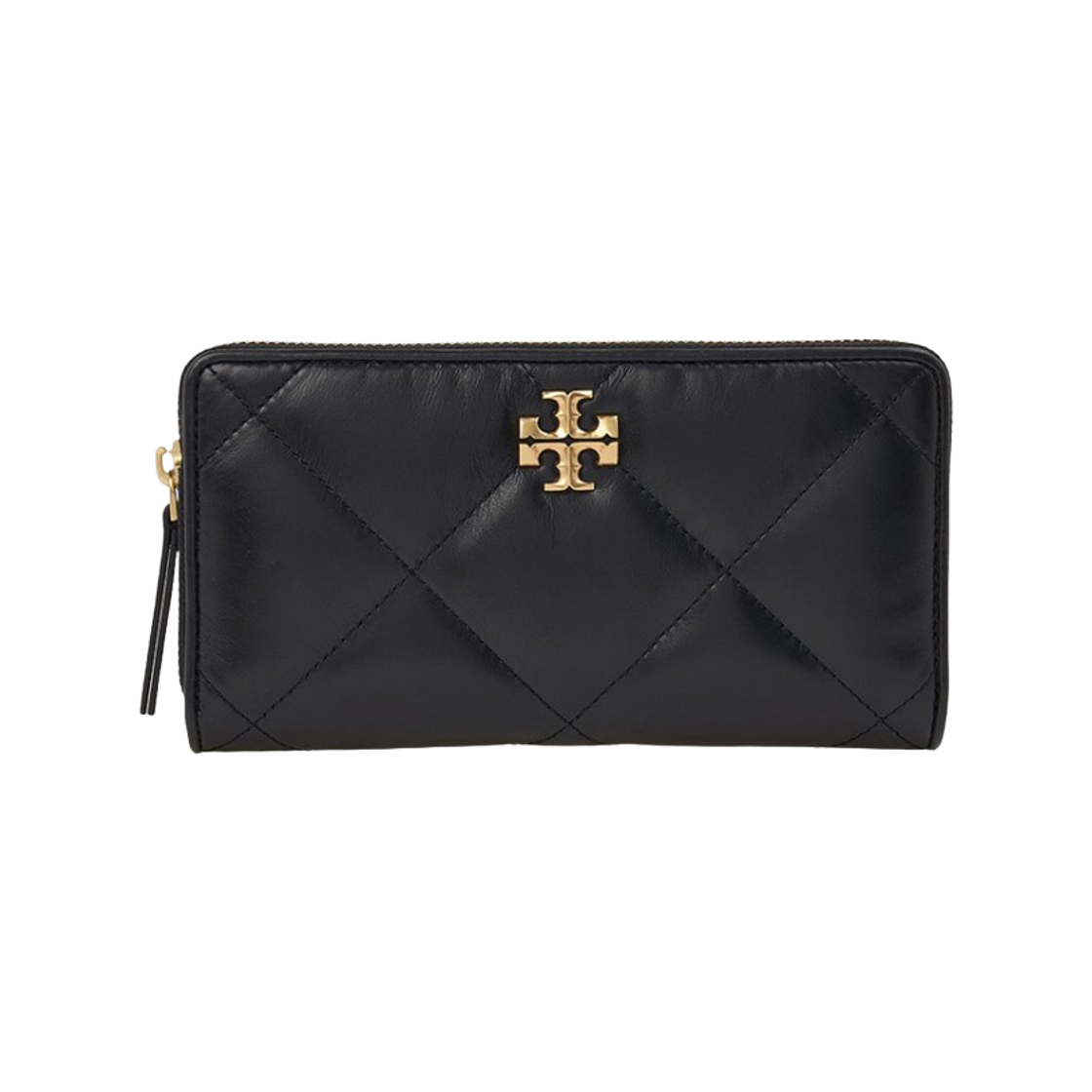 154989-001 Tory Burch Kira Quilt Zip Wallet Black