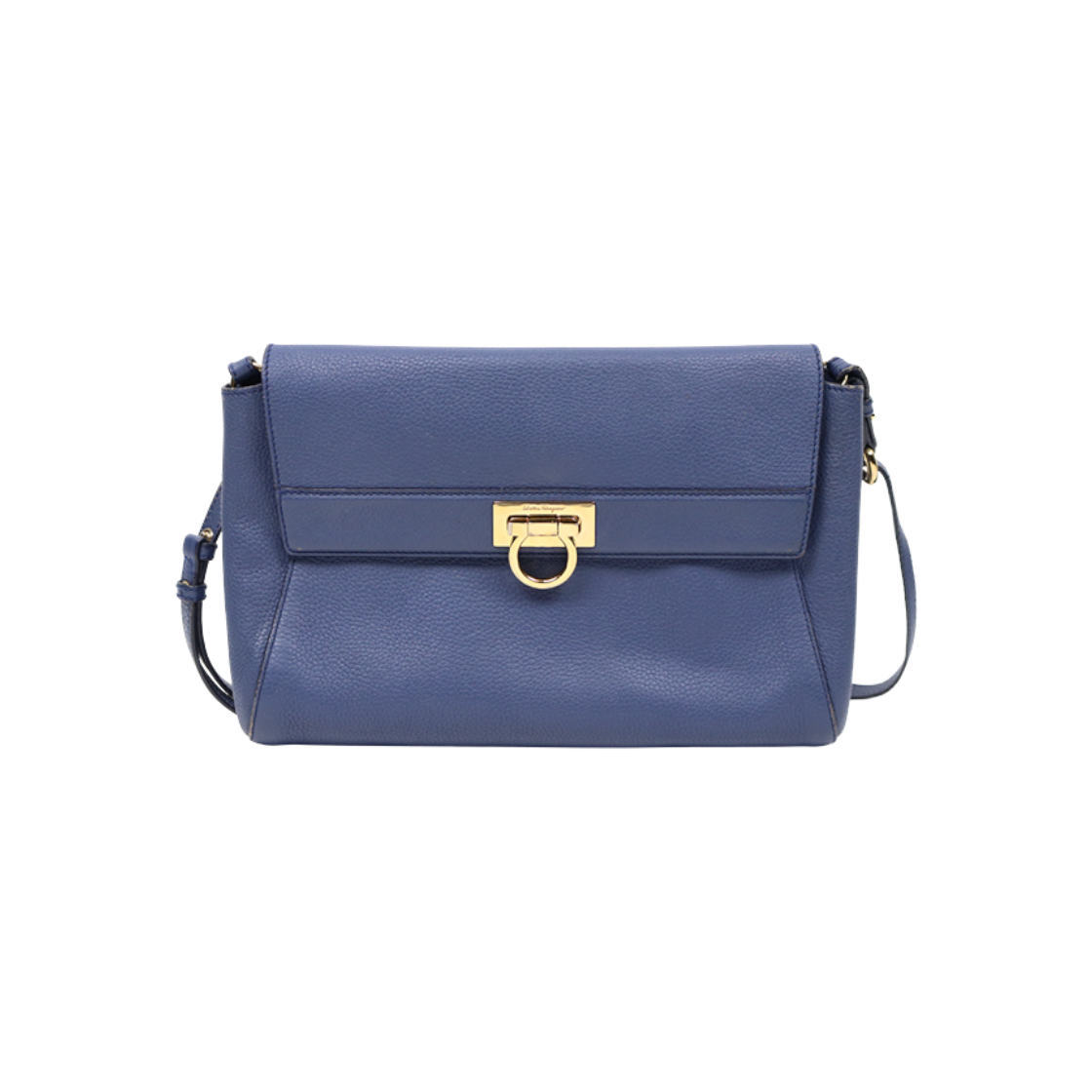 IT9SWSPI4SLU Salvatore Ferragamo Blue Gancini Crossbody Bag C-A46928