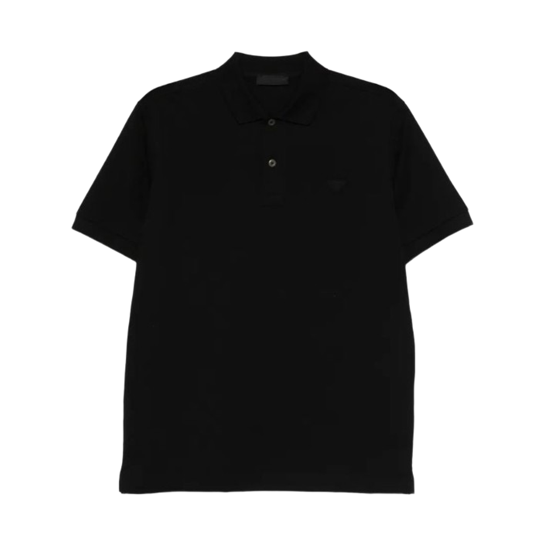 UJN444-1867-F0002 Prada Logo Motif Polo Shirt Black