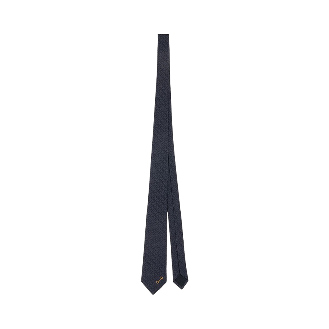 836101-4E009-1000 Gucci Horsebit Jacquard Tie Black