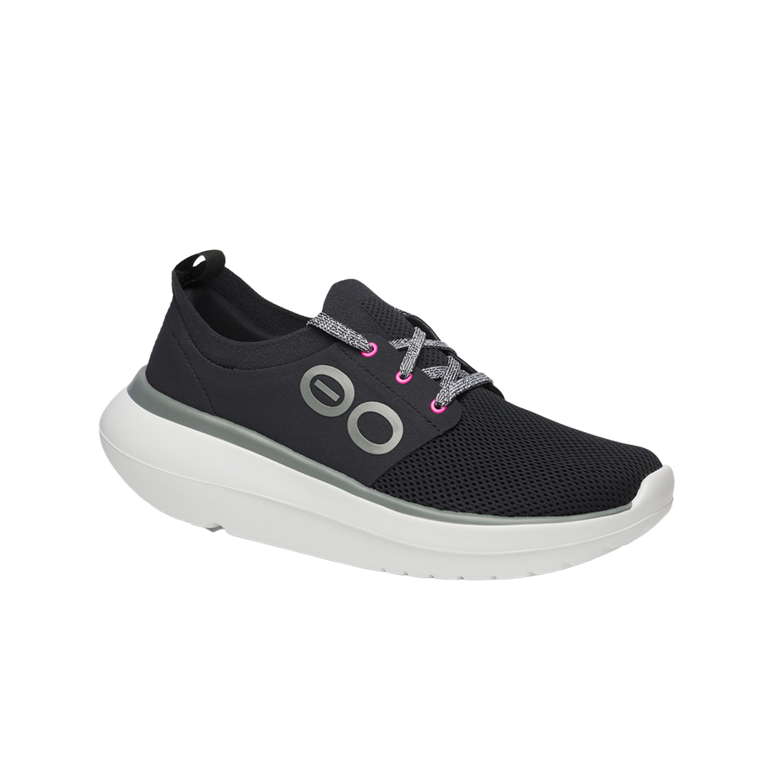 우포스 Oomy Stride 블랙 여성 운동화(OOFOS Oomy Stride Black Women Sneakers) - 6