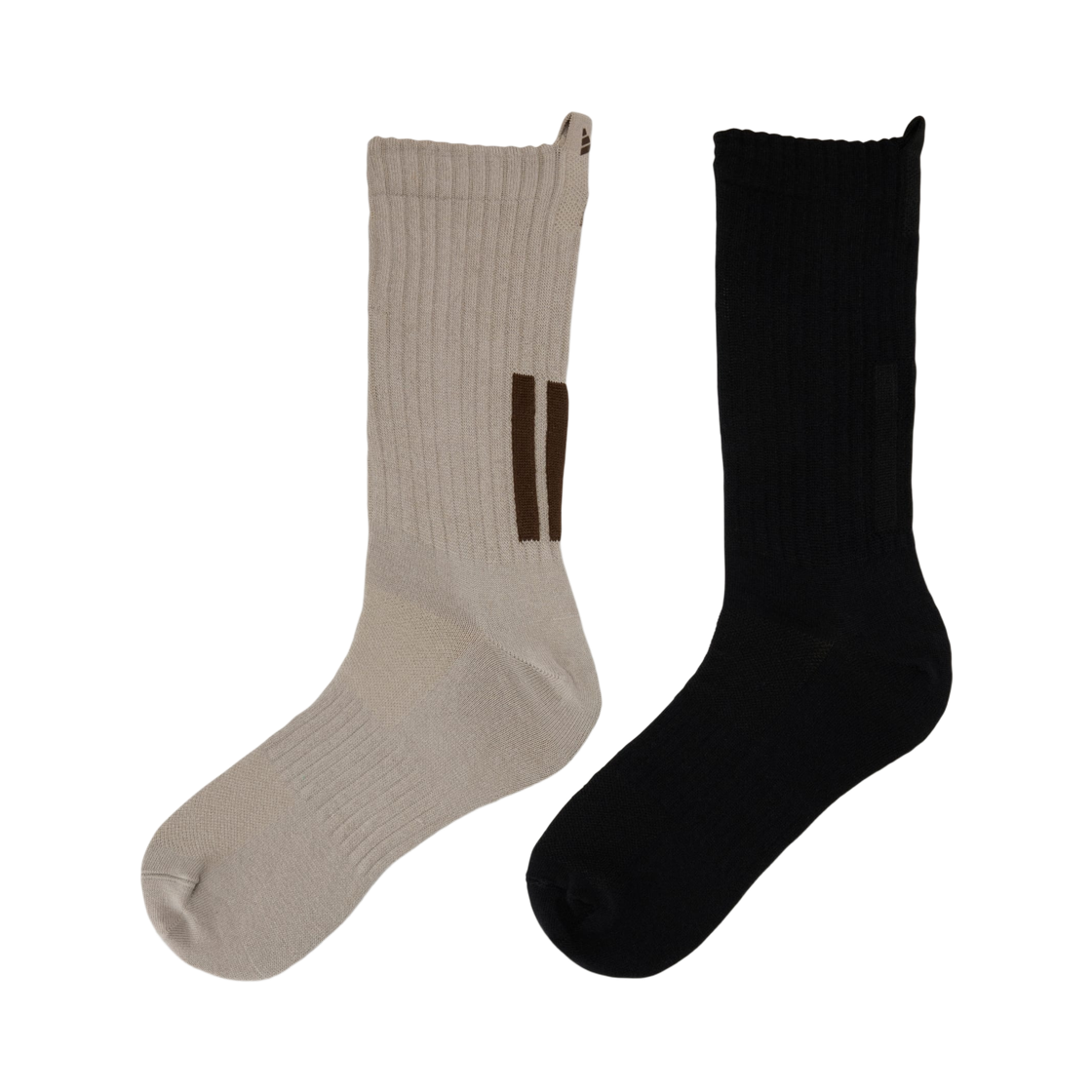 아디다스 x 엔타이어 스튜디오 레귤러 삭스 블랙 라이트 브라운 (2개입)(Adidas x Entire Studios Regular Socks Black Light Brown (2 Pack)) - 1