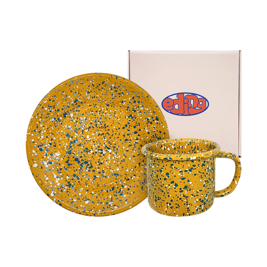 에딩 밀키웨이 플레이트21+머그컵L 잉카 브론즈 gift set(Eding Milkyway Plate Mug Gift Set Inca Bronze)