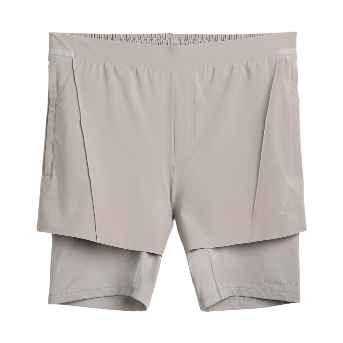 아디다스 x 엔타이어 스튜디오 D4T 트레이닝 투인원 쇼츠 도브 그레이 - US 사이즈(Adidas x Entire Studios D4T Training 2-in-1 Shorts Dove Grey - US Sizing) - 1