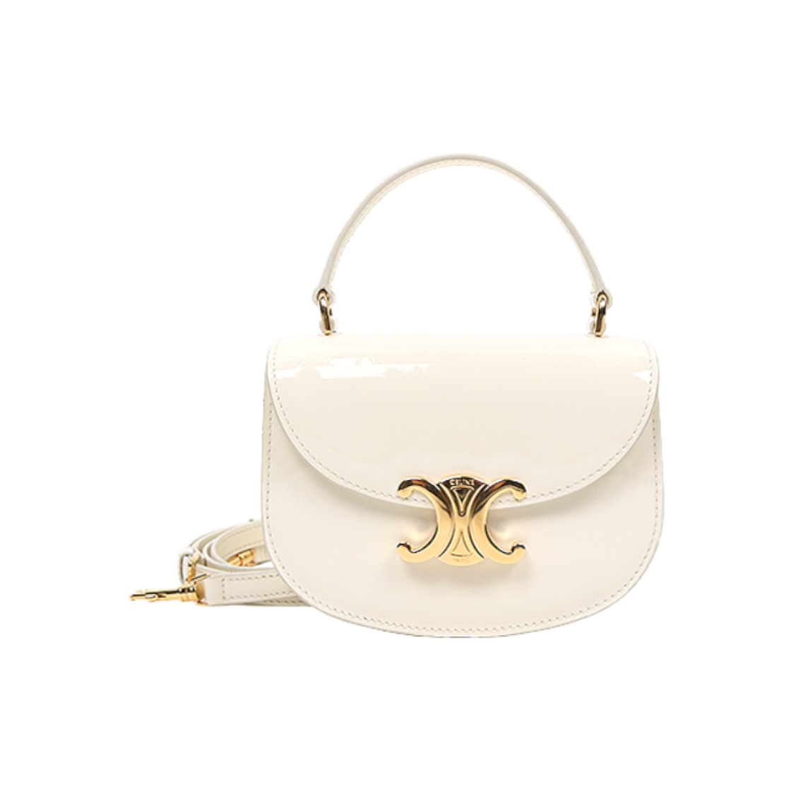 ITH897LHT4DS Celine White Triomphe Versace Clea 2-Way Bag A-A46421
