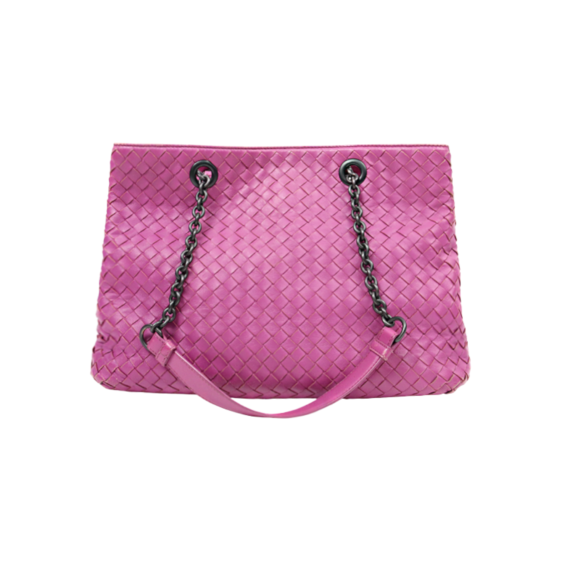 ITAQF7AK6P5N Bottega Veneta Purple Intrecciato Chain Shoulder Bag A-A44182