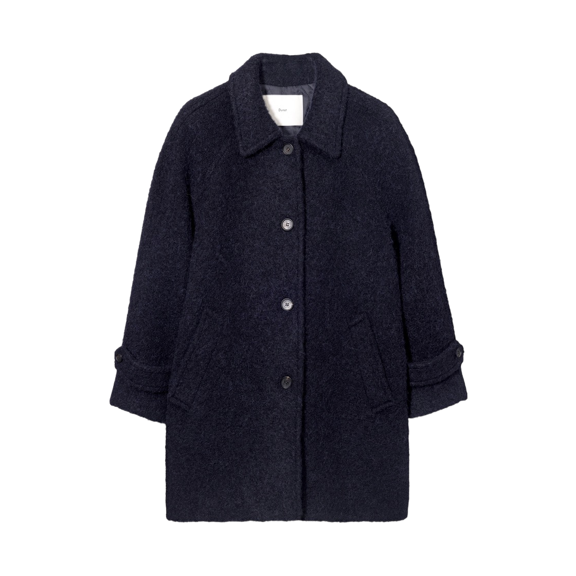 (W) 던스트 알파카 하프 맥 코트 네이비((W) Dunst Alpaca Half Mac Coat Navy)