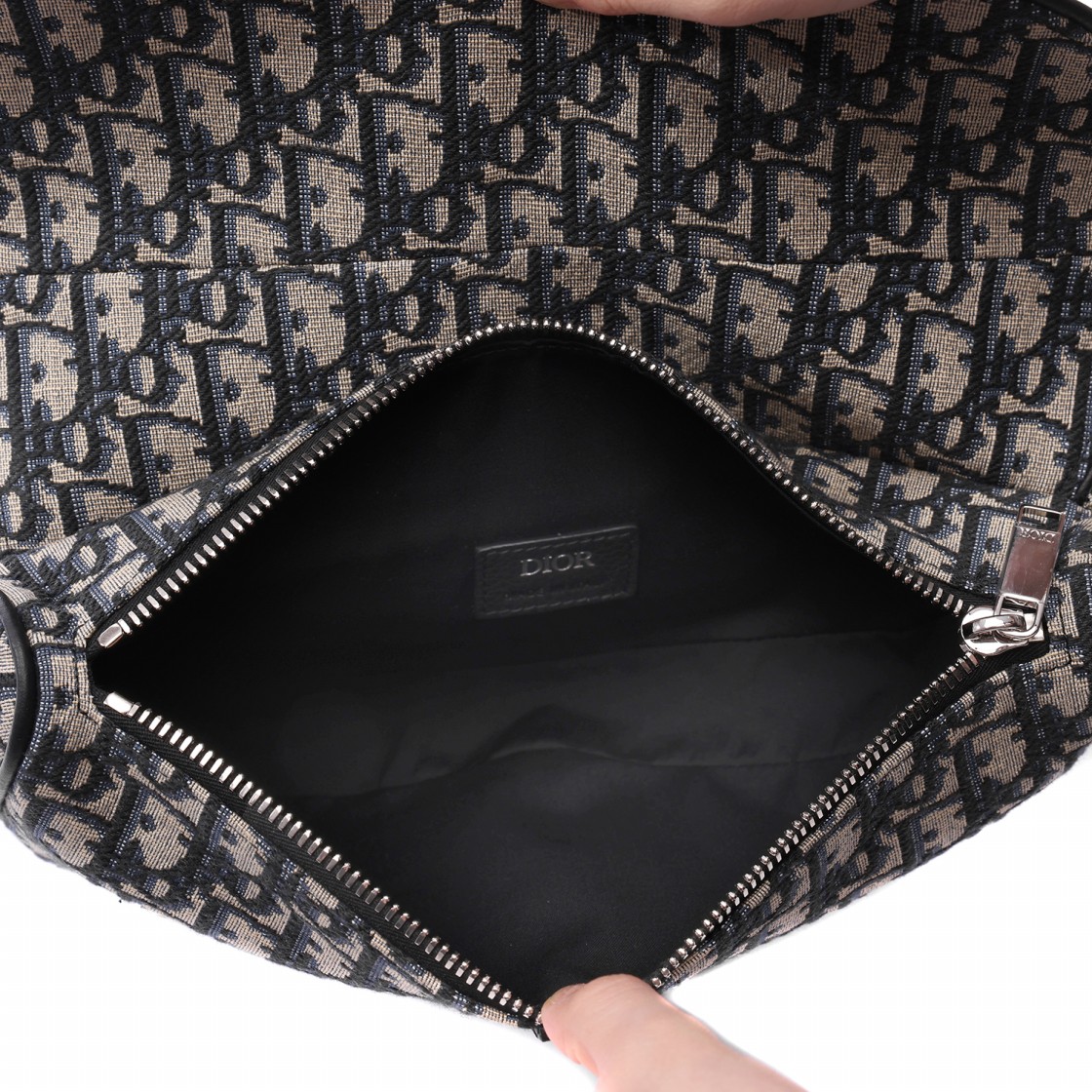 [15% 쿠폰] 디올 새들백 베이지 & 블랙 디올 오블리크 자카드([15% 쿠폰] Dior Saddle Bag Beige & Black Dior Oblique Jacquard) - 6