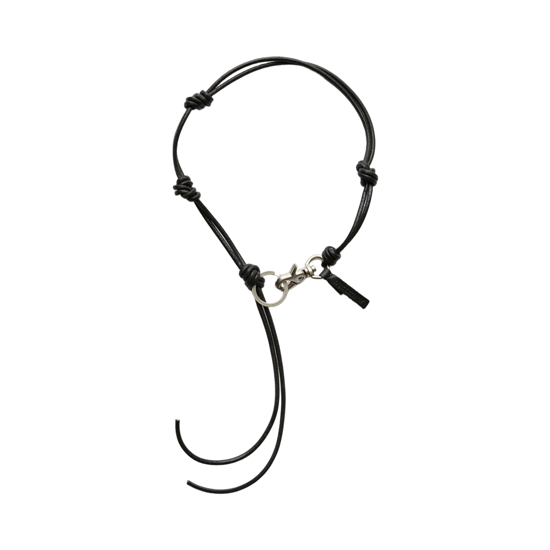 A4258UB Our Legacy Udon Ladon Leather Necklace Black