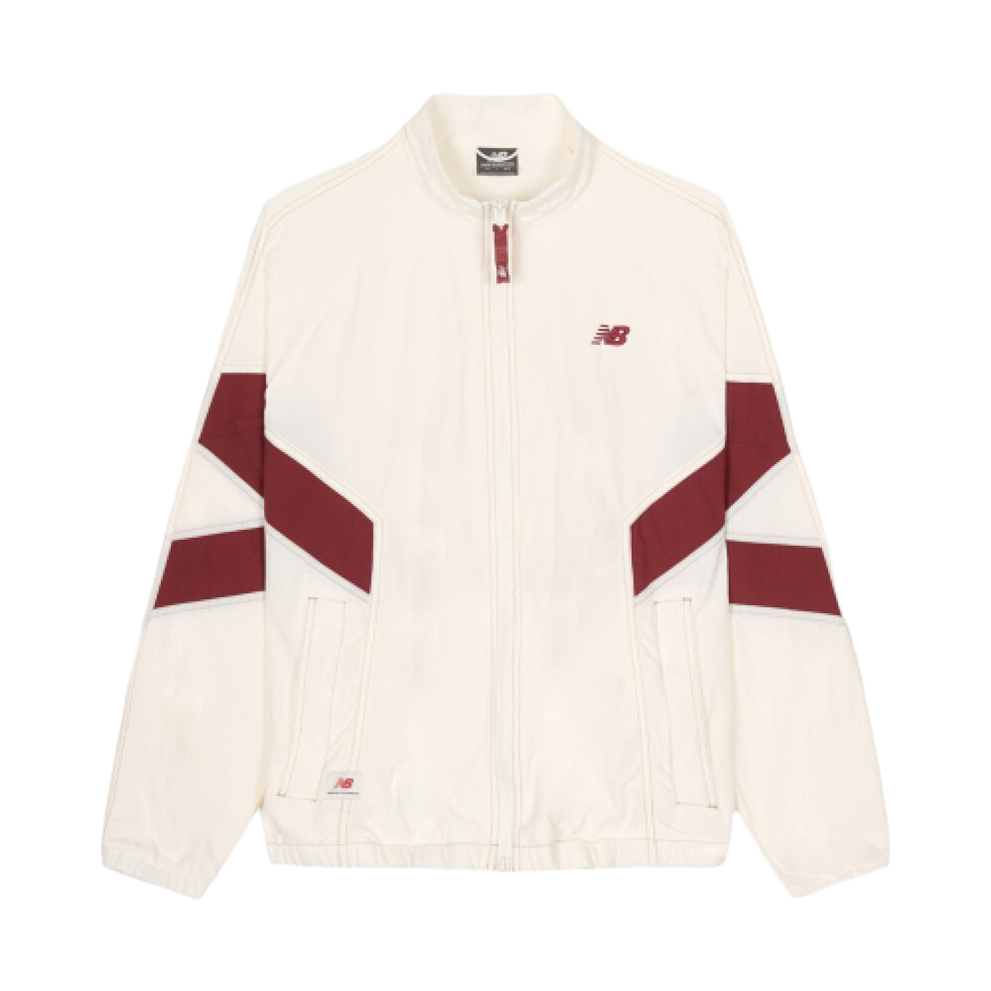 NBNAF31823-39 New Balance Escape Stand Neck Warm Up Jacket Ivory
