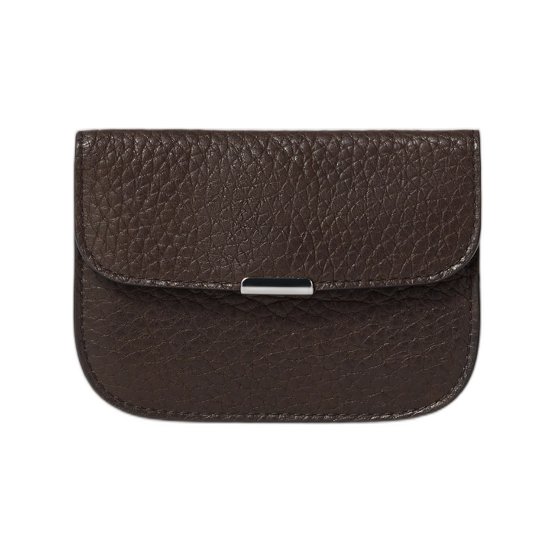 SL0067-LL0137-490 Lemaire Soft Tab Card Holder Dark Chocolate