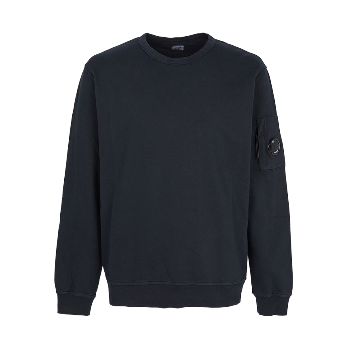 C.P. 컴퍼니 라이트 플리스 크루넥 렌즈 스웨트셔츠 토탈 이클립스 블루 - 26SS(C.P. Company Light Fleece Crewneck Lens Sweatshirt Total Eclipse Blue - 26SS)