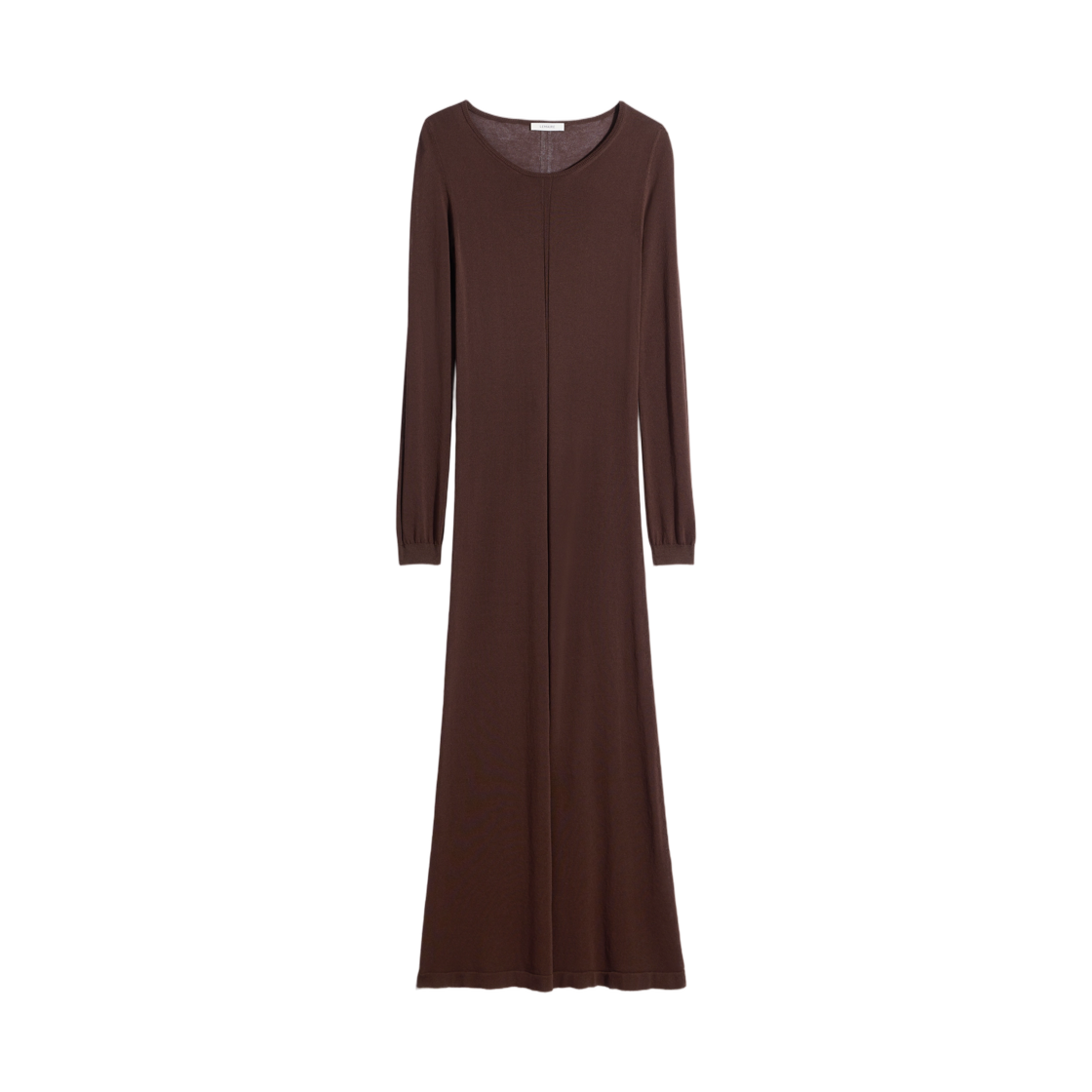 (W) 르메르 롱 슬리브 튜브 드레스 비스코스 크레이프 피그((W) Lemaire Long Sleeve Tube Dress in Viscose Crepe Fig)