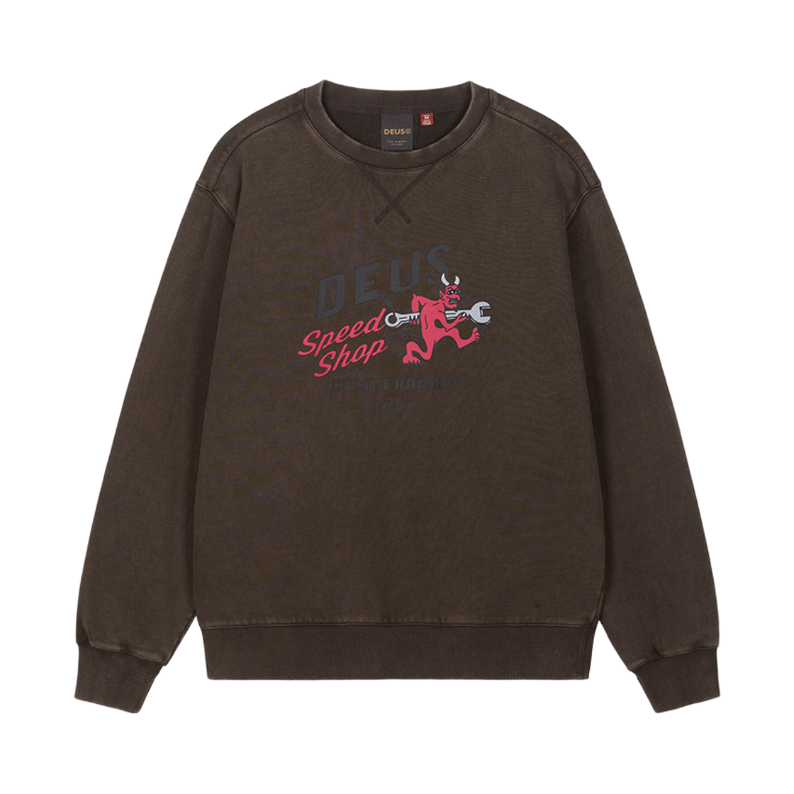 [6% 적립] 데우스 엑스 마키나 도그레그 스웻셔츠 브라운