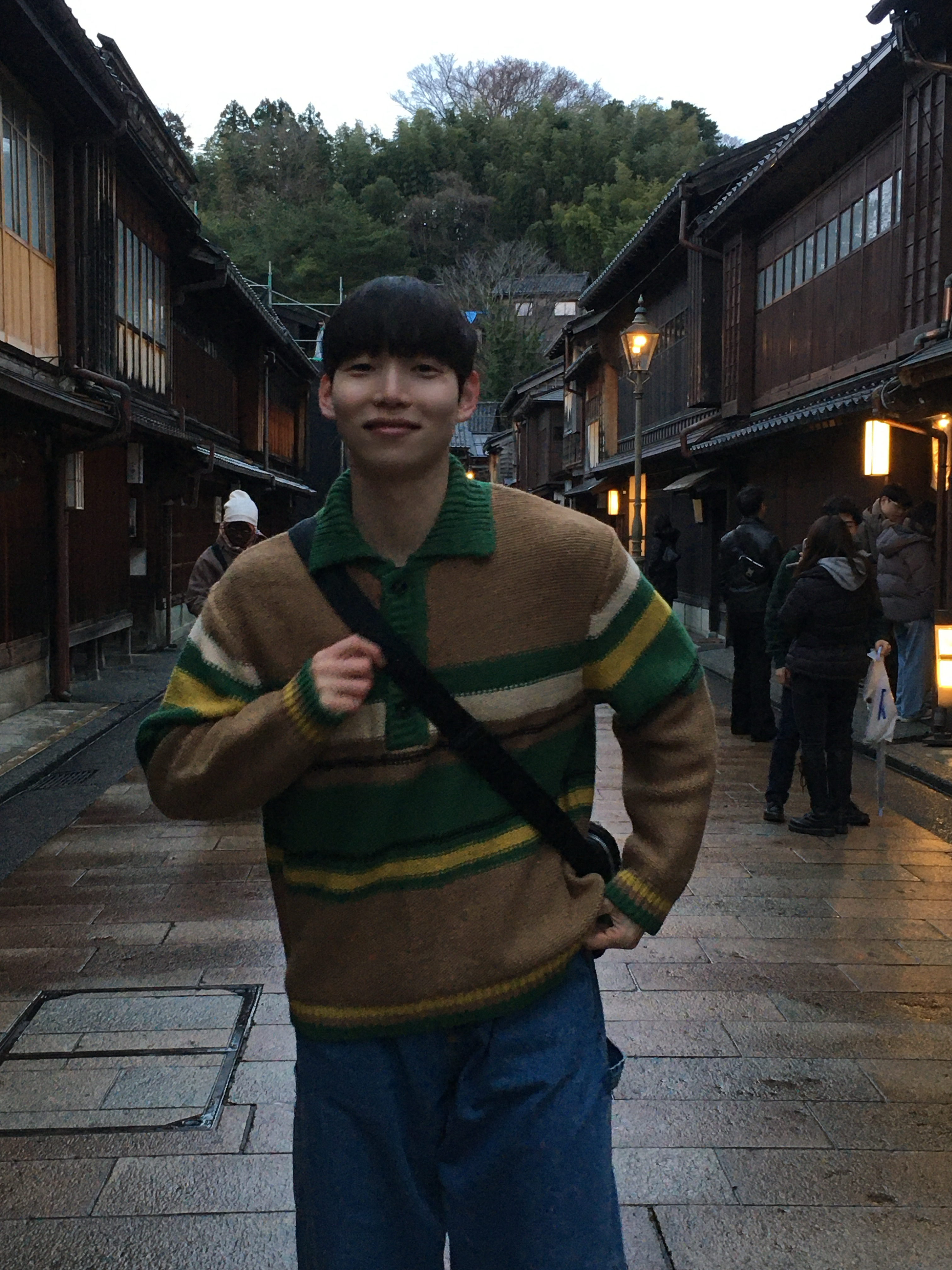 Porter Tanker Shoulder Bag S Black 착용 스타일 - 1