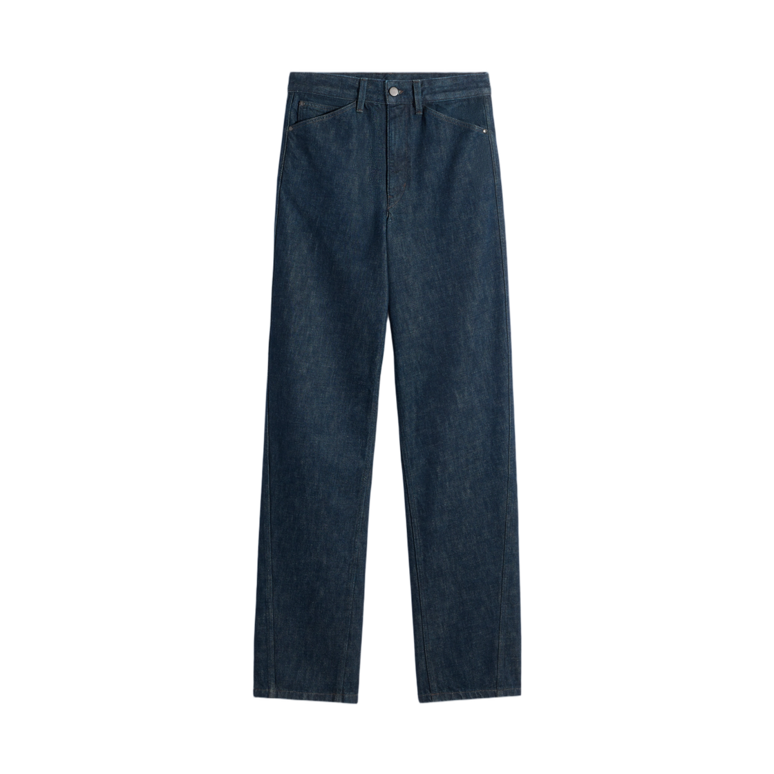 PA1226-LD1056-760 (W) Lemaire Five Pockets Twisted Pants Denim Indigo