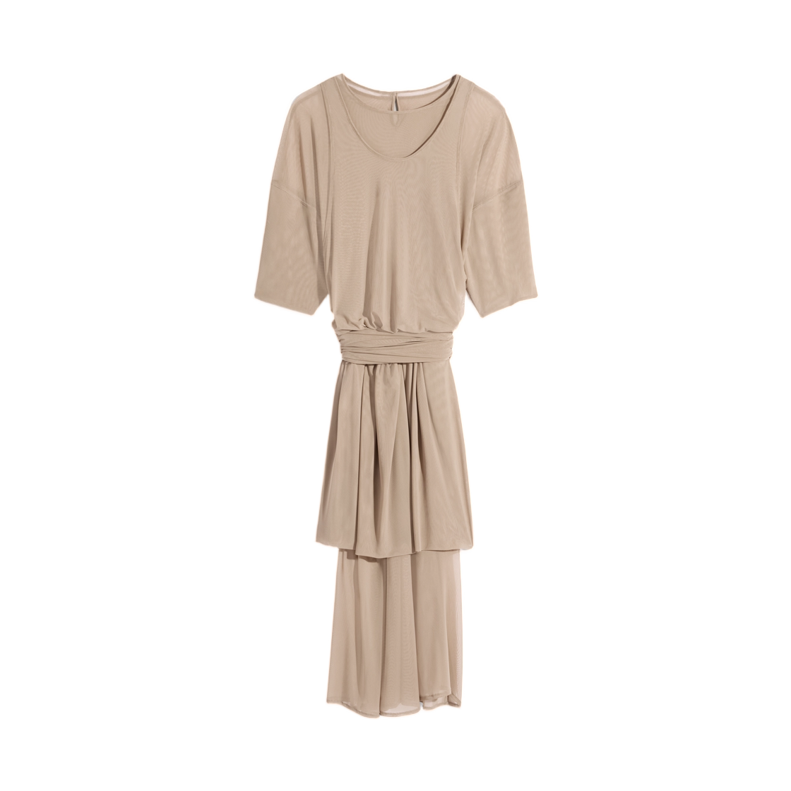 (W) 르메르 더블 레이어 드레스 메쉬 누드((W) Lemaire Double Layer Dress in Mesh Nude) - 1