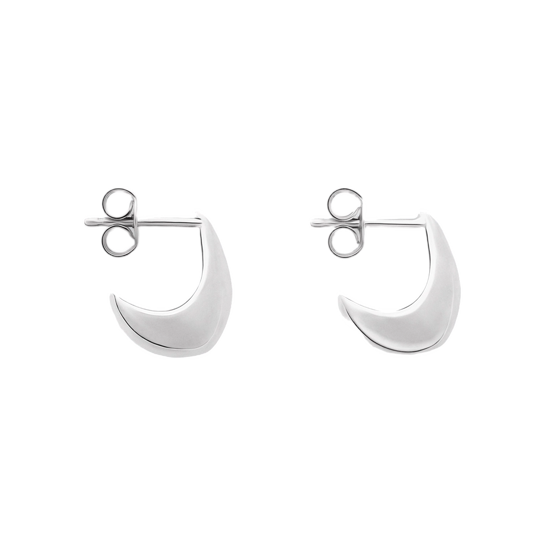 JW0054-LO0042-927 Lemaire Micro Drop Earrings in Silver