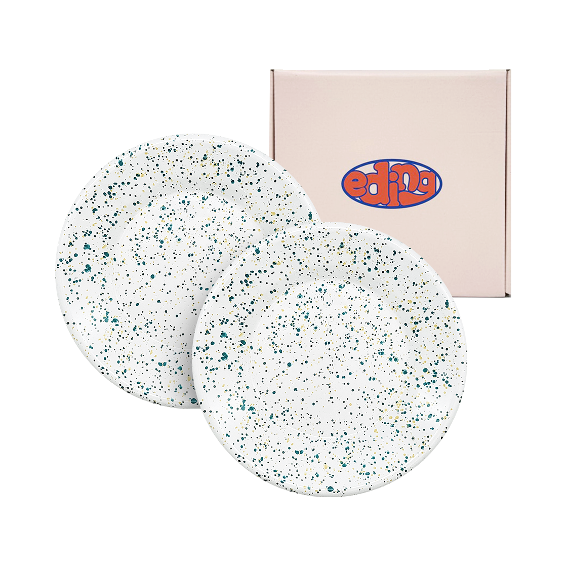 에딩 밀키웨이 법랑 플레이트 타히티 민트 2p gift set(Eding Mlikyway Ename Plate 2p Gift Set Tahiti Mint)