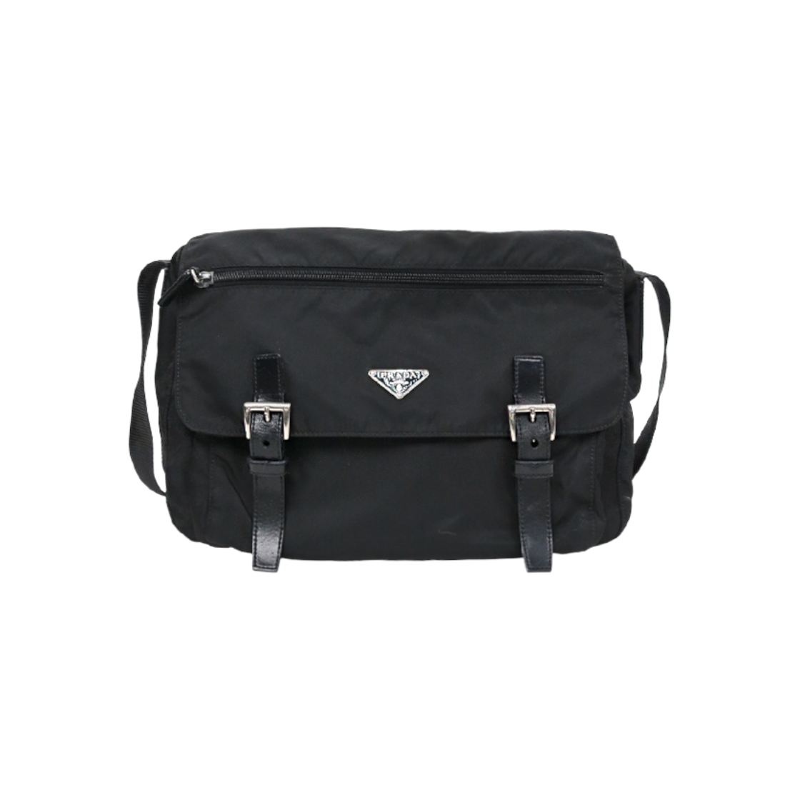 IT2AOK7NRJFF Prada Black Double Crossbody Bag A-A45857