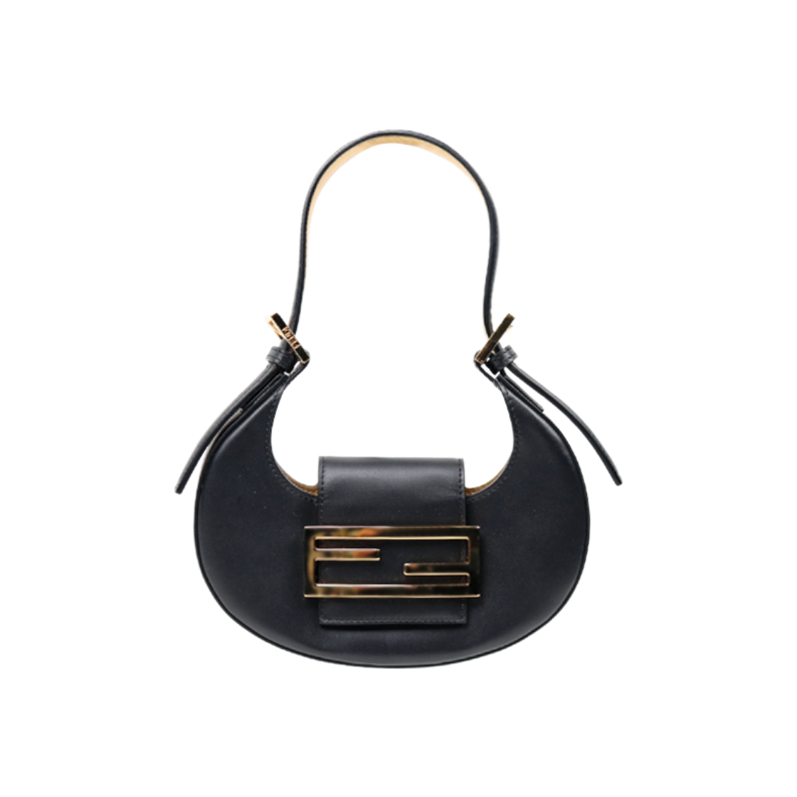 IT978V5MM8BW Fendi Black Mini Cookie Shoulder Bag C-A47034