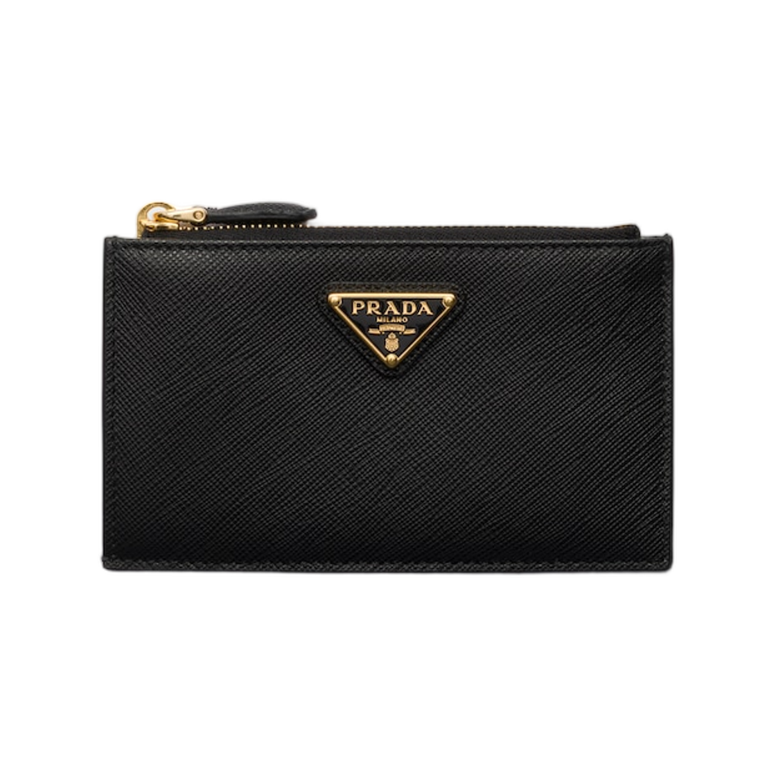 프라다 프린티드 사피아노 레더 카드 홀더 블랙(Prada Printed Saffiano Leather Card Holder Black) - 1